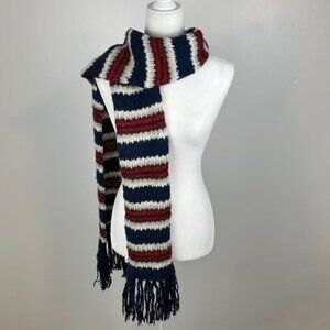 Aeropostale Striped Knit Scarf One Size